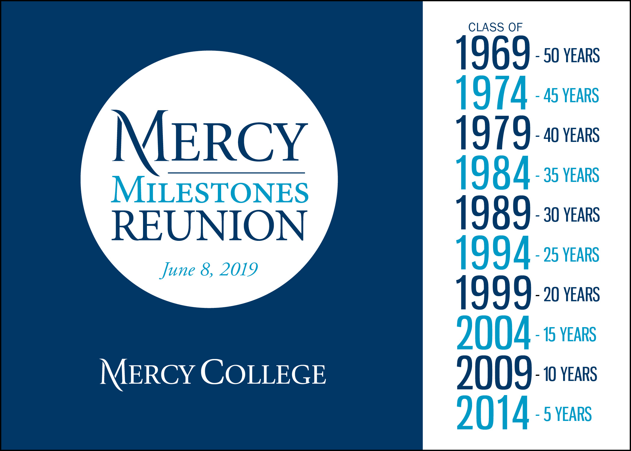 Milestone Reunion Invitation-June 8, 2019